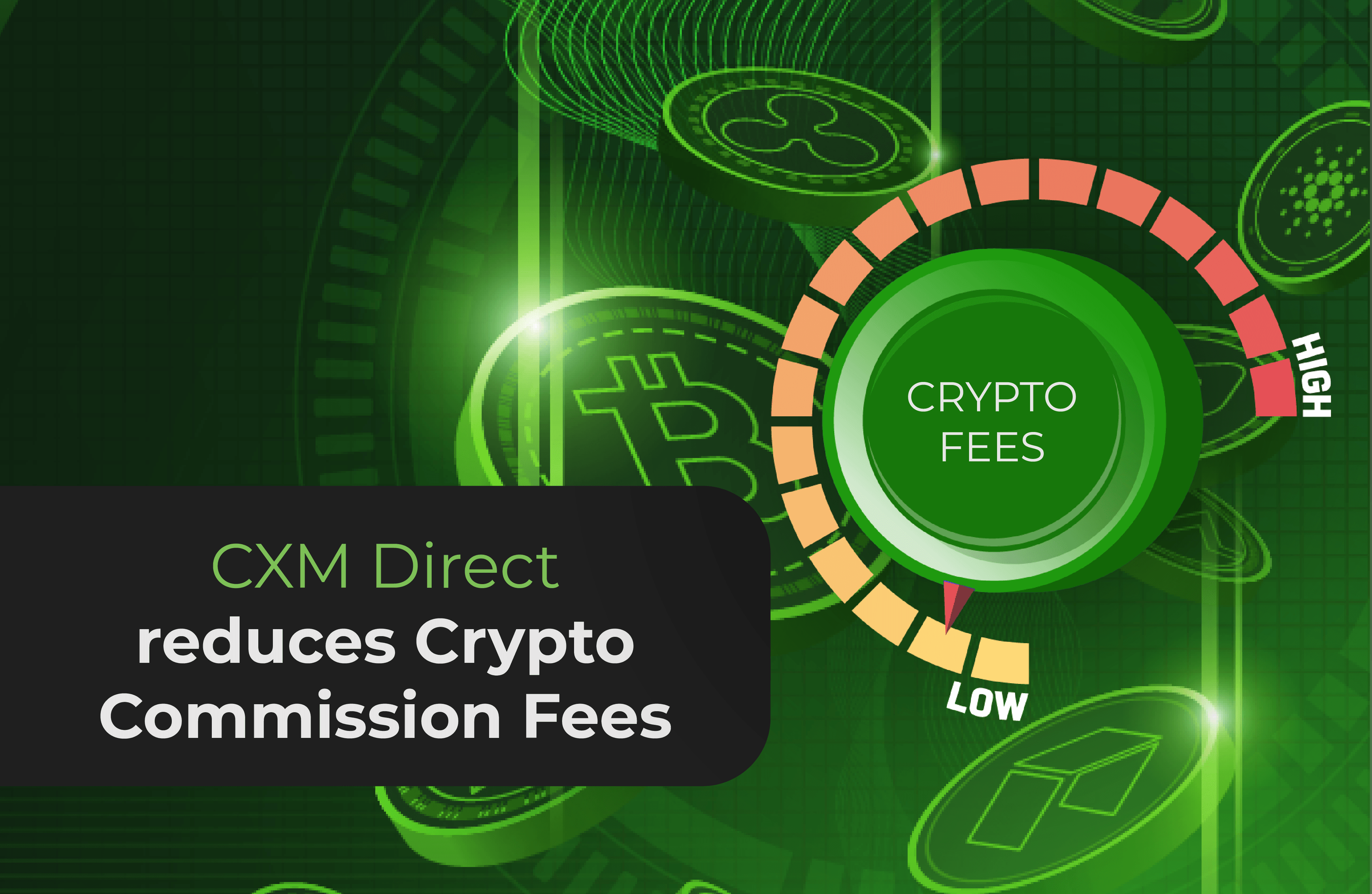 CXM Direct снижает комиссии за использование криптовалюты.
