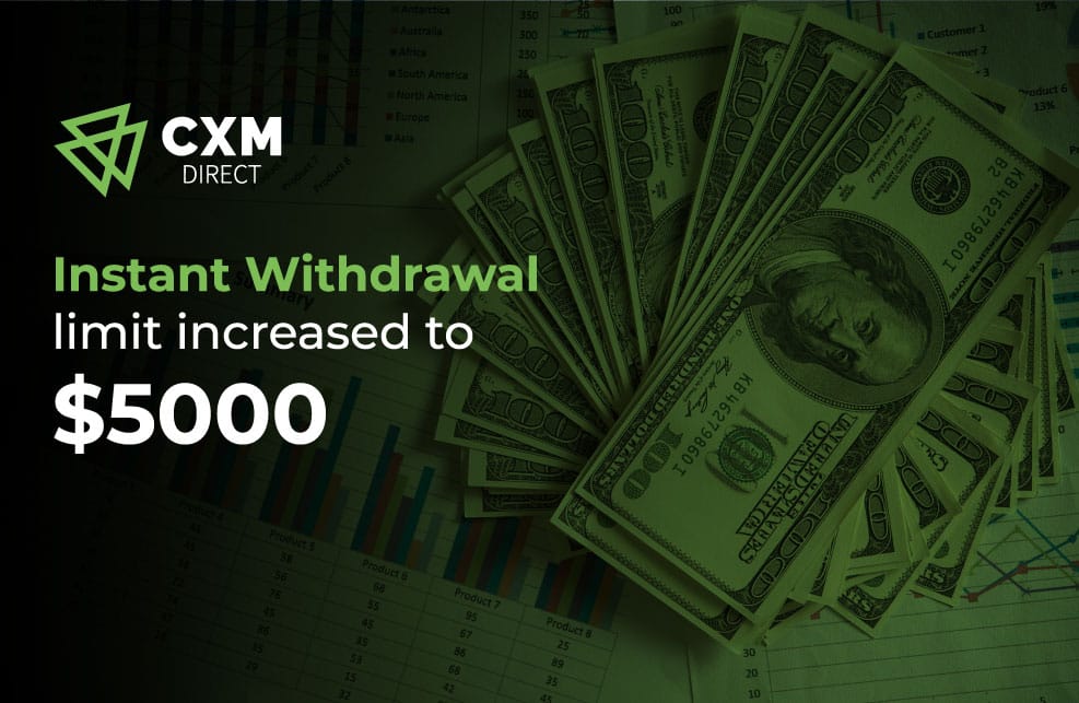 CXM Direct ประกาศเพิ่มขีดจำกัดสำหรับการถอนแบบทันที